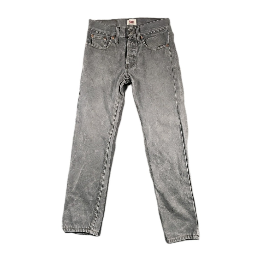 Levi's 501XX Straight‎ Leg Button Fly Jeans Grey Mens 30x30 Vintage Denim